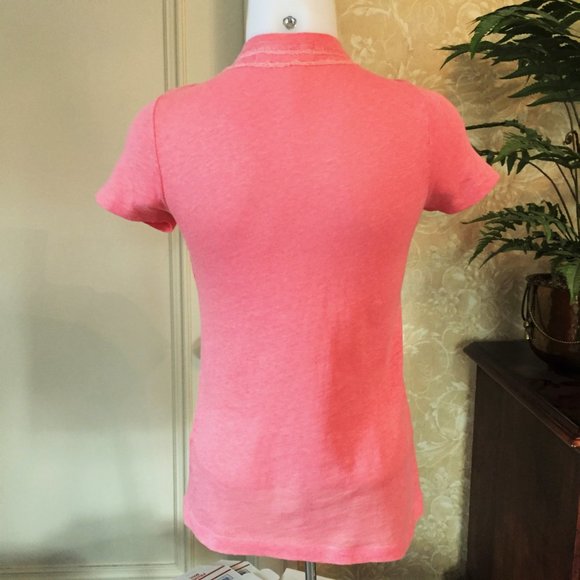 J. CREW short sleeve cotton t-shirt peach sz small - Picture 2 of 5